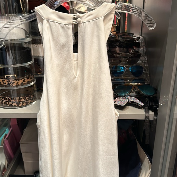 Lavender brown cream colored tank with fringe - Picture 3 of 3